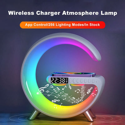 Bluetooth Speaker Wireless Charger Lamp - LEYSOFT EXPRESS