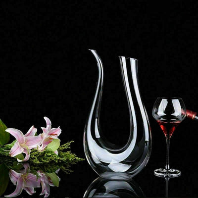 Crystal U-shaped 1500ml Wine Decanter - LEYSOFT EXPRESS