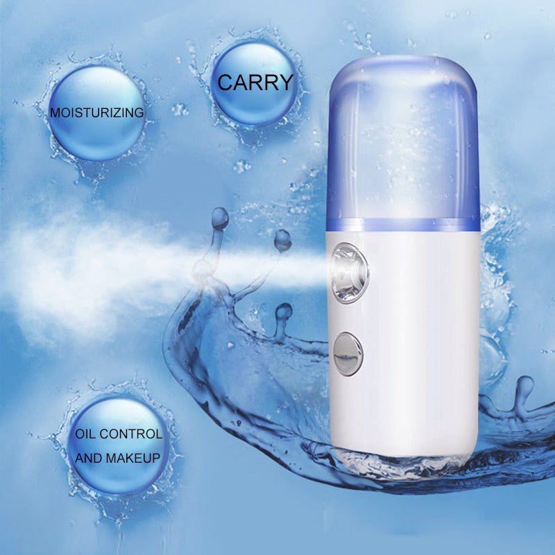 Nano Mist Facial Sprayer Beauty Instrument USB Face Steamer Moisturizing Beauty - LEYSOFT EXPRESS