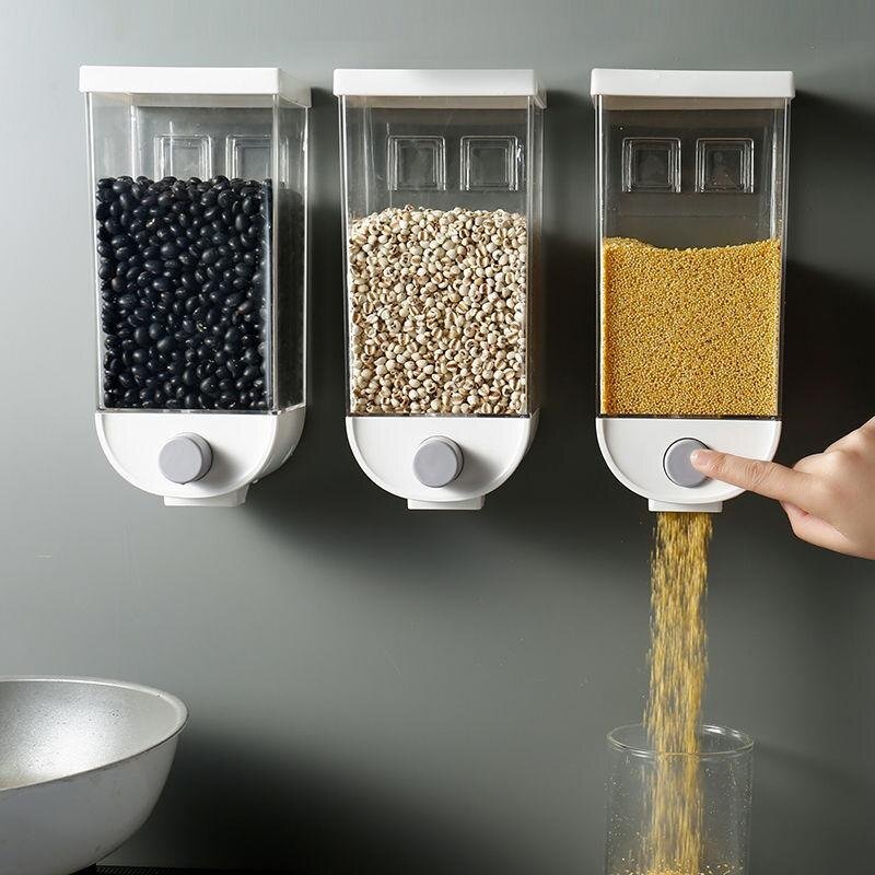 Wall-Mounted Kitchen Multi-Grain Sealed Jars - LEYSOFT EXPRESS